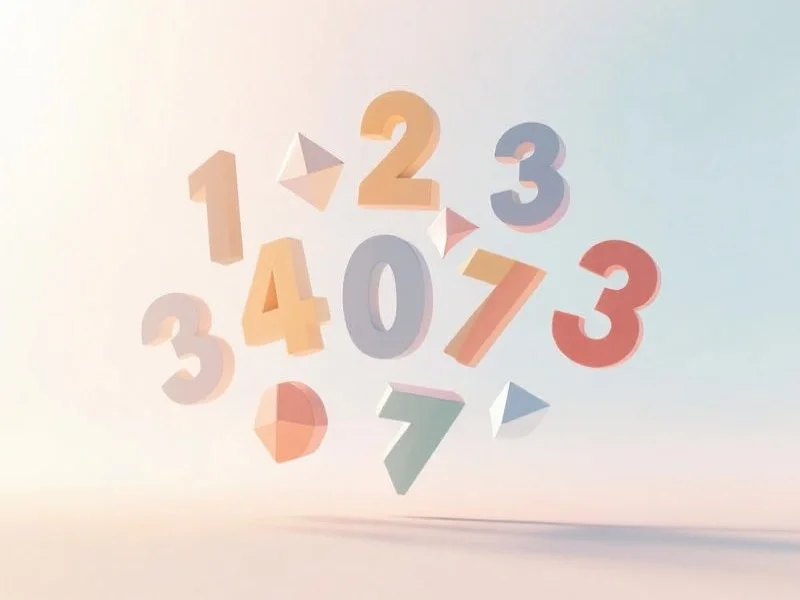 抽象数字图案